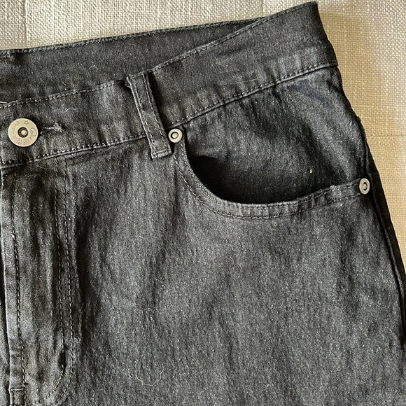 DG2 by Diane Gilman black jeans with rhinestone details - Picture 7 of 11